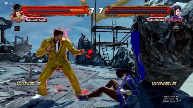 Tekken 7 | ZeeThanos (Law) VS Tk Versus Zone (Zafina) |Rank Match|