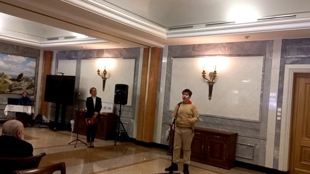 Выступление юнармейца на День Защитника Отечества