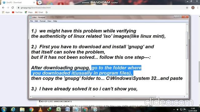 How to fix "gpg not recognized as an internal or external command" problem with one step....in cmd. смотреть онлайн