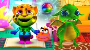 Мой Говорящий Том 2 #23 друзья Анджела Ухаживаем за питомцем #Том_2 #Том