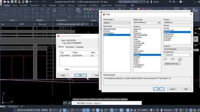 Dynamic Elevation in AutoCAD смотреть онлайн