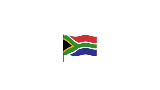 South africa flag Lottie JSON animation смотреть онлайн
