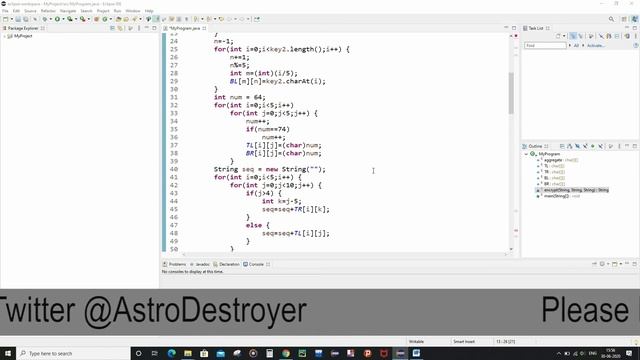 Four Square Cipher (Java Implementation) смотреть онлайн