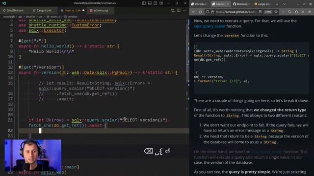 Live coding a full stack webapp with Rust, Actix, SQLx, Dioxus, and Shuttle смотреть онлайн