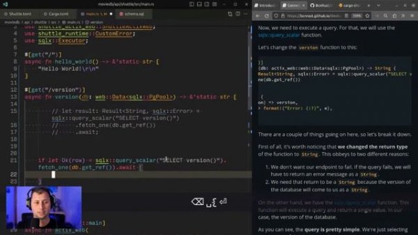 Live coding a full stack webapp with Rust, Actix, SQLx, Dioxus, and Shuttle