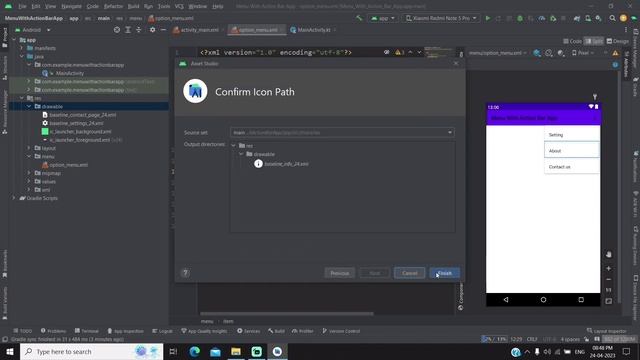 How to Implement Option Menu with Action Bar in Android Studio Kotlin смотреть онлайн