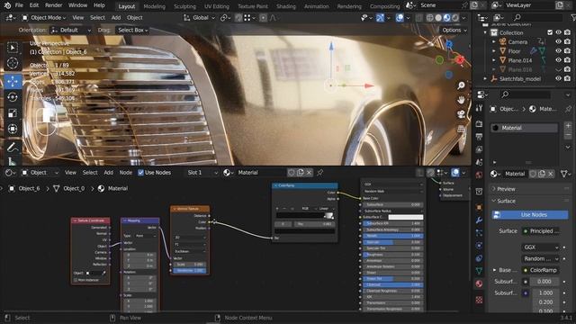 Create a Realistic Car Paint Material - Blender Tutorial смотреть онлайн