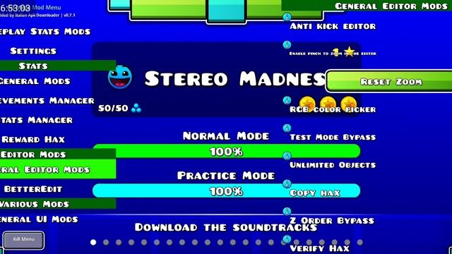 Новый мод меню 0.7 вышел|Geometry Dash смотреть онлайн
