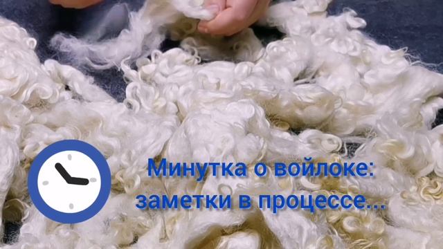 Как разобрать подваляный флис? - Минутка о войлоке смотреть онлайн