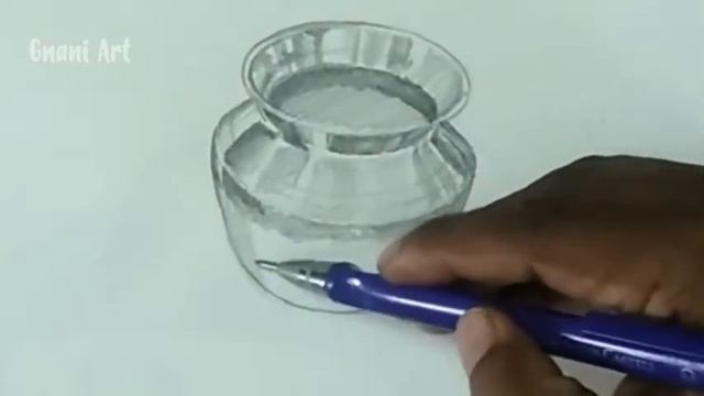 Drawing of Drinking Vessel / Pencil Sketch of Drinking Vessel. смотреть онлайн