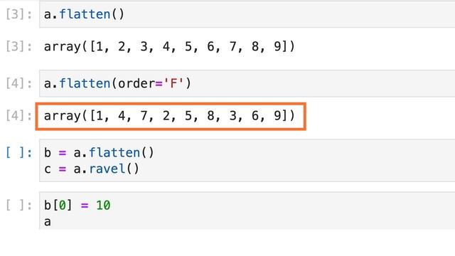 【こつこつPython】Pythonで多次元配列を一次元配列に変換する方法｜numpy.flatten смотреть онлайн