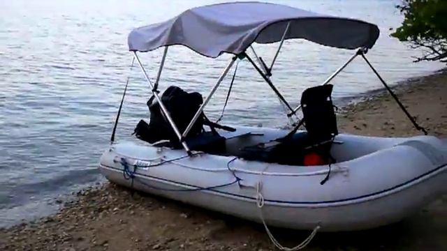 Inflatable boat and mercury 9.9 Надувная лодка и мотор Меркури смотреть онлайн