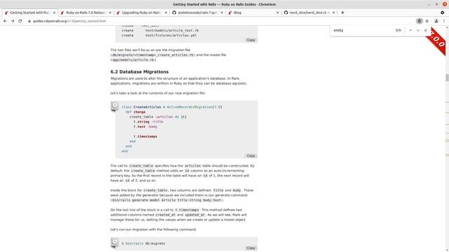 Codecast: Getting Started with Rails 7 03: Autoloading, Generate and Migrate a Model смотреть онлайн