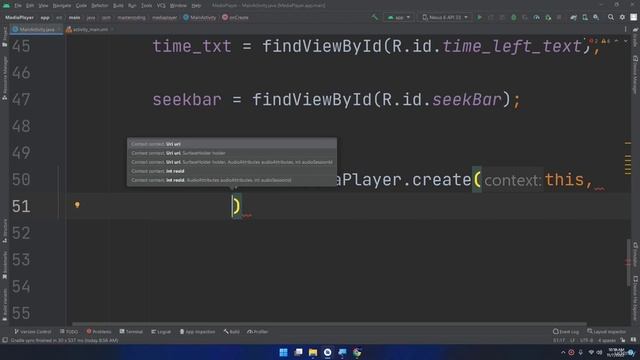 Create Music Player App | Java Android Development Course смотреть онлайн