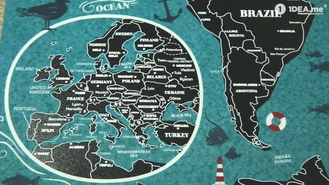 Карта Travel Map Marine World смотреть онлайн