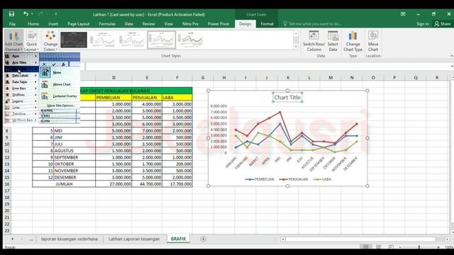 MEMBUAT GRAFIK DATA PENJUALAN PADA MICROSOFT EXCEL смотреть онлайн