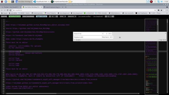 ace editor move search replace смотреть онлайн