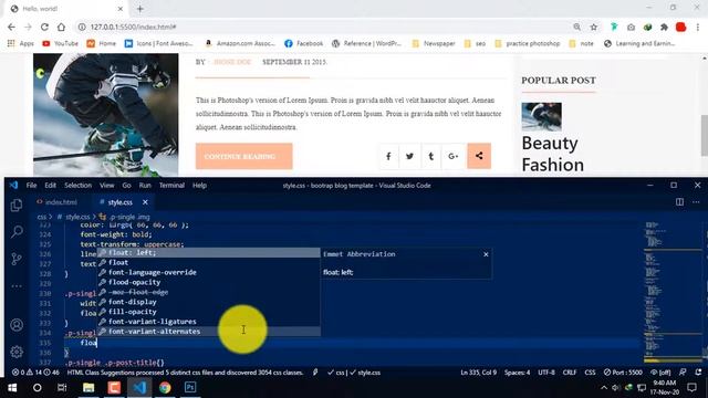 PSD to Bootstrap bangla tutorial for basic | psd to html |sidebar popular post design part-14 смотреть онлайн