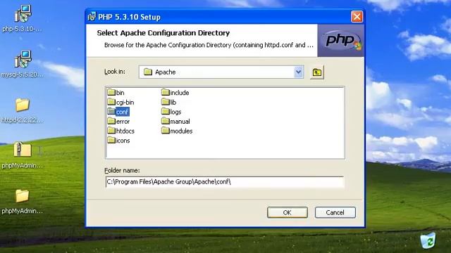 Installing Apache HTTP Server, PHP, MySQL and phpMyAdmin on Windows XP смотреть онлайн