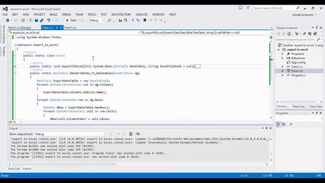 How to Export DataGridView to Excel file in C# | Winforms | Visual Studio смотреть онлайн