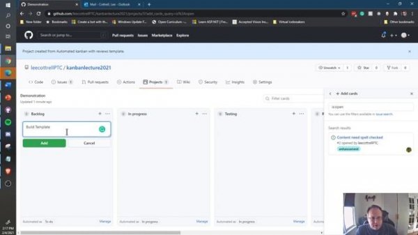 Create GitHub Project and KanBan