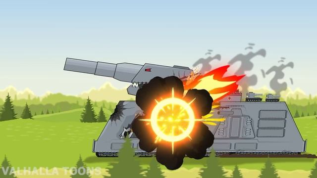 Battle of mega tanks: Vladimir VS Dorian - Cartoons about tanks смотреть онлайн