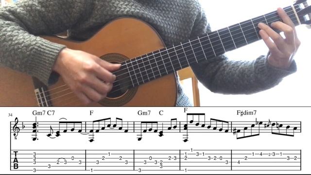 [TAB]The Beatles-Till There Was You(Fingerstyle Guitar) смотреть онлайн