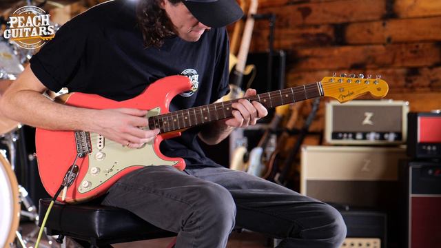 No Talking...Just Tones | Fender Custom Shop 59 Stratocaster Heavy Relic Faded Fiesta Red смотреть онлайн