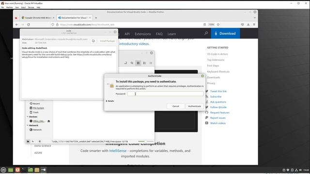 0018 Download and installing Visual Studio Code(VSC) editor for Linux Mint смотреть онлайн