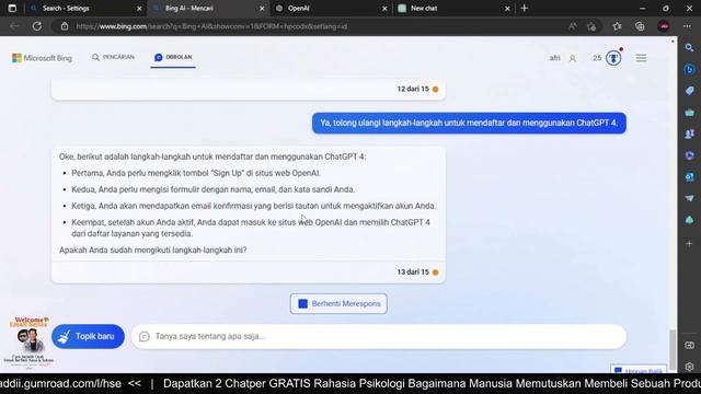 Tutorial Cara Menggunakan Chat GPT-4 Untuk Bisnis