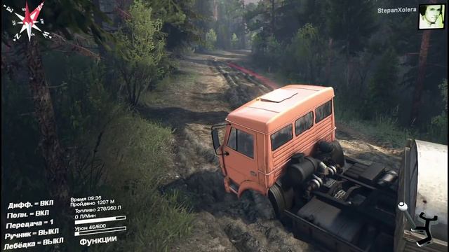 Стрим - ч55 SpinTires (60 fps) смотреть онлайн
