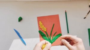 Лепка Из Пластилина - Веточка Мимозы