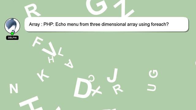 Array : PHP: Echo menu from three dimensional array using foreach? смотреть онлайн