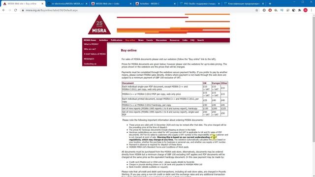 Safe programming. MISRA C\C++ набор правил смотреть онлайн