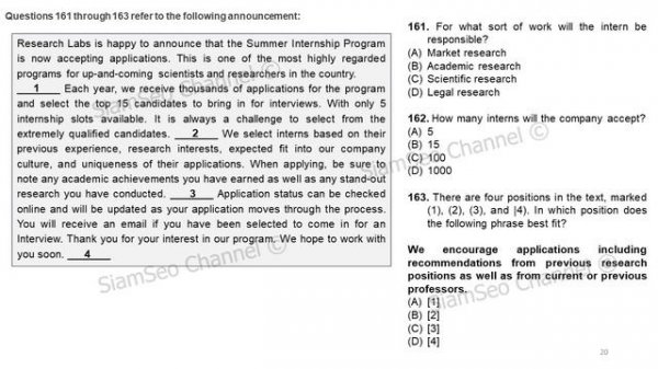 TOEIC Reading Test 09. Practice TOEIC Reading Test 2022 with Answers Sheet, PDF available.