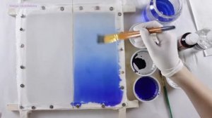 Деграде на ткани. Работа с красителями в батике. Degrage.