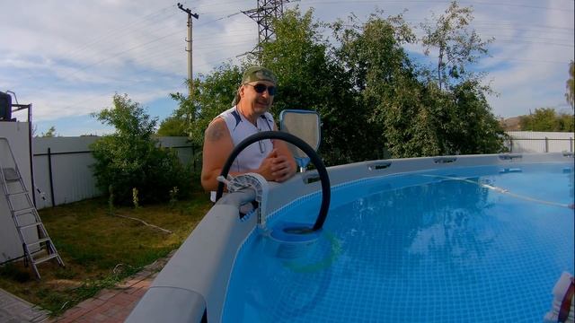 Каркасный бассейн Как правильно доливать воду! смотреть онлайн