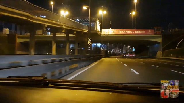 вечерний Стамбул трасса из Кючюкчекмедже к Босфору Ускюдар смотреть онлайн