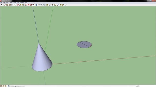 SketchUp: Drawing a Cone (Point and Flat) смотреть онлайн