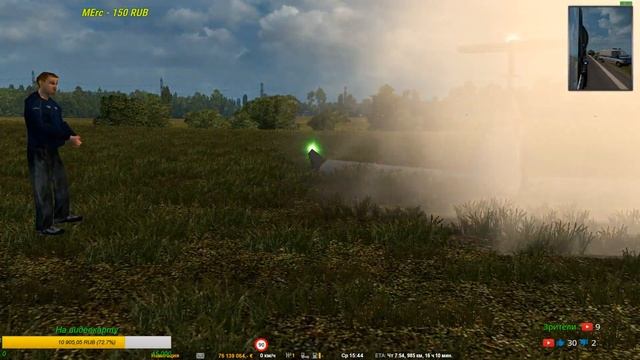 ETS2 (1.35) Прокатимся на американском капотнике !!!. смотреть онлайн