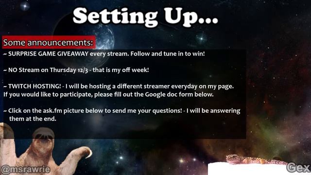 [GIVEAWAY] "Void and Meddler" with Rawrie & Gex #SlothParty (Part 1) смотреть онлайн