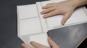 Вырезание и приклеивание выкройки к коже Нюансы 2 этап бифолд