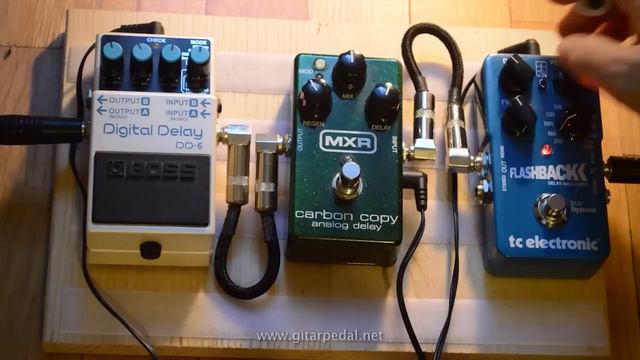 TC Electronic Flashback Delay vs. MXR Carbon Copy vs. Boss DD6 (Fender Blues Jr. and Stratocaster) смотреть онлайн