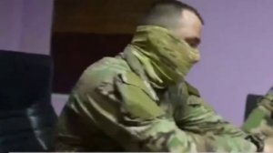 Командир штурмового отряда «Вагнер» с позывным «Барин» со своим подразделением.