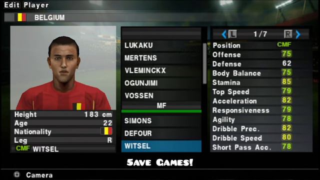 PES 2012 BELGIUM All National Team Players (Europe A) Pro Evolution Soccer PS2 ⚽️ смотреть онлайн
