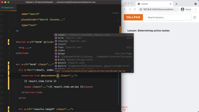 Fuzzy searching with FuseJS in Laravel & InertiaJS applications смотреть онлайн