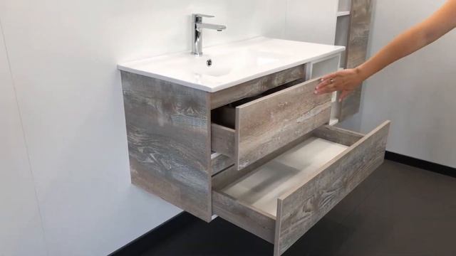 Мебель для ванной комнаты COMFORTY Турин 90L дуб бежевый. смотреть онлайн