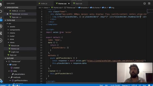 Creando un servicio en Vue.js con Axios de cero смотреть онлайн