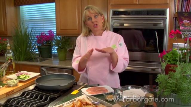 Chicken Pear Almond Salad With Wild Hibiscus Cocktail