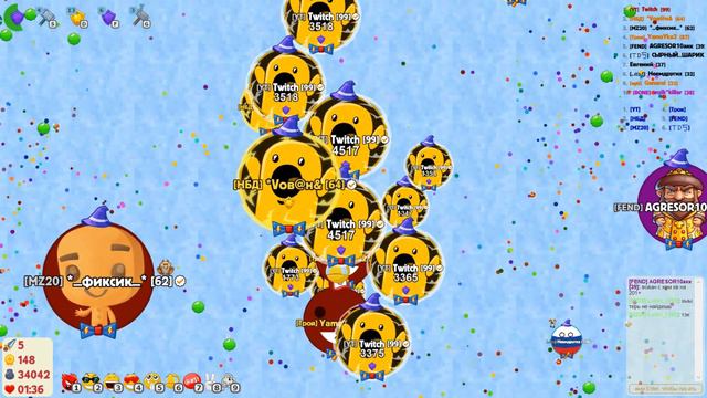 Агарио: Голодные Игры | ПОЛУЧИЛ 100 УРОВЕНЬ | AGAR.IO смотреть онлайн